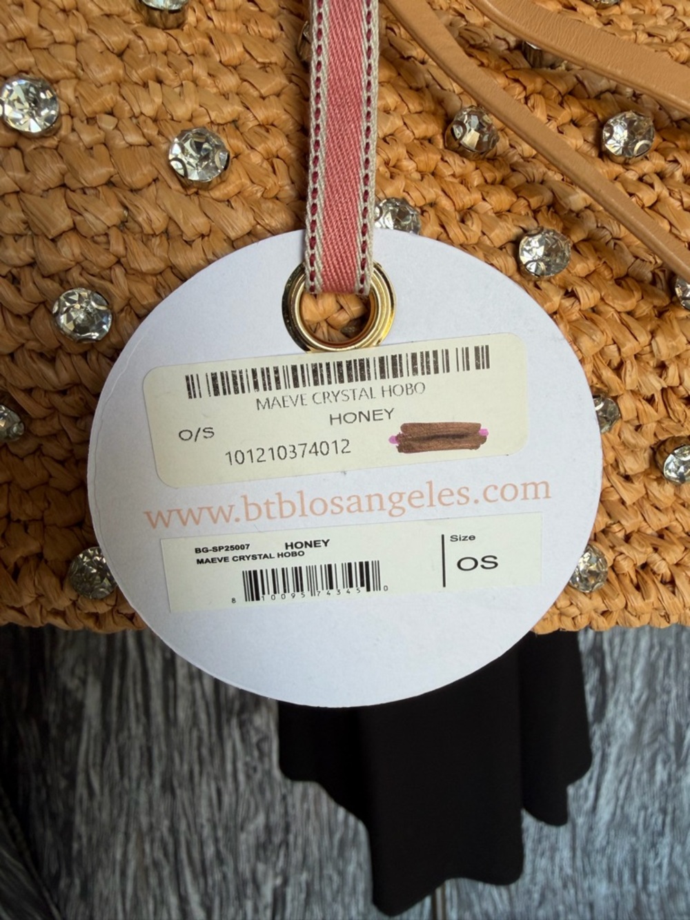 BTB Los Angeles Maeve Crystal Hobo Bag - Picture 14 of 16